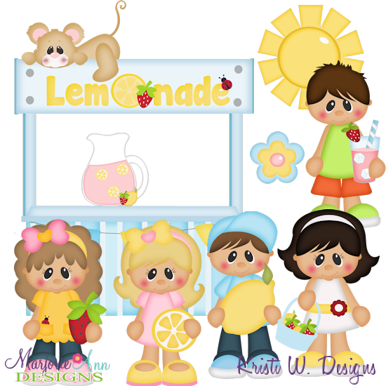 Sweet Summer Strawberry Lemonade SVG Cutting Files + Clipart - Click Image to Close